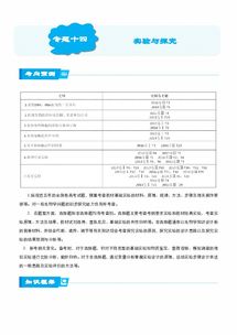 2018届北京四中高考生物二轮复习精品资源 专题14 实验与探究 教师版